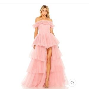 blush pink Mac duggal prom dress, size 4, never worn, brand new with tags